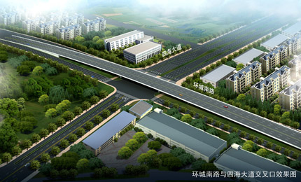 環城南路與四海大道交叉口